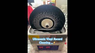 Ultrasonic Vinyl Record cleaning …⚡️ [upl. by Oriana]