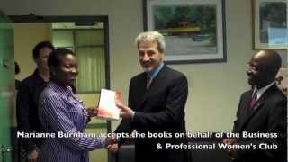 Working Against Domestic Violence  Book Donation [upl. by Alwyn]