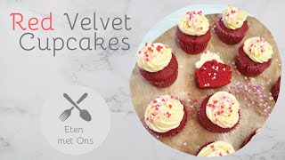 Red Velvet Cupcakes  Eten met Ons [upl. by Ahmar]