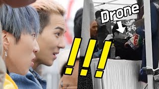 팬에게 드론 받은 송민호 반응 feat강승윤 MINO Reaction Drone Gift  위너 팬싸인회 WINNER Fansign Event  신촌 차 없는 거리 [upl. by Emmons]