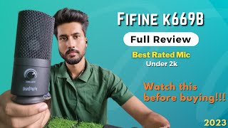 Fifine k669B USB Condenser microphone best mic under 2000 In depth review  Still worth in 2023 [upl. by Lally]