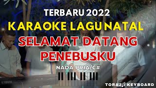 Karaoke Lagu NatalSelamat Datang Penebusku Gloria TrioKARAOKE NATAL TERBARU 2022 Nada PriaC [upl. by Ennazzus395]