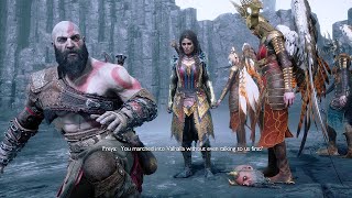 Kratos Dies In Valhalla Scene  God Of War Ragnarok Valhalla DLC [upl. by Noterb294]