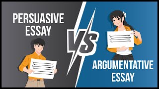 Difference between Persuasive and Argumentative Essay [upl. by Leontyne]