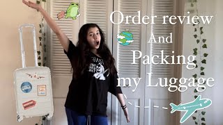 Packing my Luggage  Order Review [upl. by Siusan]