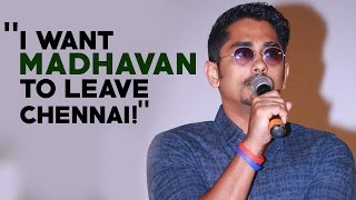 Siddharth takes a dig at Madhavan quotleave immediatelyquot [upl. by Peirce]