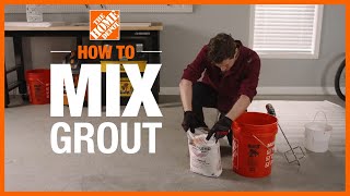 How to Mix Grout  Tile Projects  The Home Depot [upl. by Arfihs]