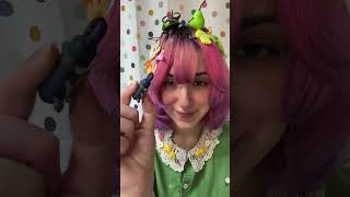 beetle clips trinkets diy diyprojects hair hairclip hairaccessories harajuku hairtutorial [upl. by Mullac]