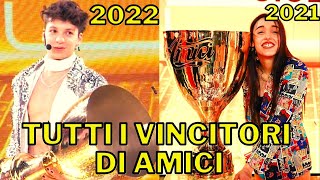 TUTTI I VINCITORI DI AMICI 20022023 CHI HA VINTO IL SERALE AMICI 22 [upl. by Stratton]