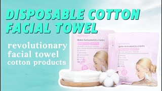 Cleansing Hydrating Moisturizing 3 in 1  Disposable Cotton Facial Towel  Rich in Amino Acid [upl. by Augusta]