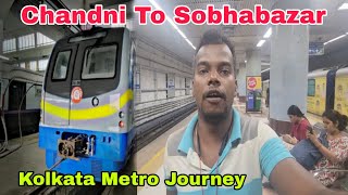 Chandni To Sobhabazar Metro Journey Vlog metrojourney vlog newvlog trendvlog [upl. by Adnylg]