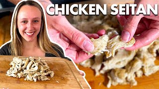 Seitan Recipe for Beginners  How To Make Vegan Chicken Seitan [upl. by Civ686]