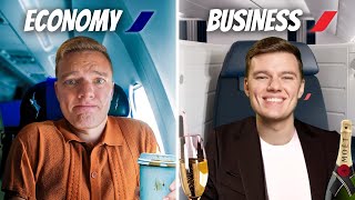 Air France Economy vs Business Class  Worth the Upgrade [upl. by Wilinski]