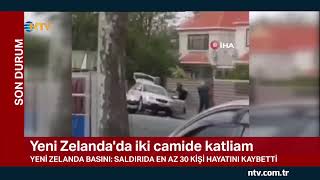 Yeni Zelandadaki katliamcılardan birinin yakalanma anı [upl. by Enirual2]