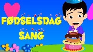 Fødselsdagssang  43 minutter af danske børn sange  Happy Birthday Song in Danish [upl. by Eylrac127]