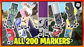 How to get ALL 200 MARKERS in FIND THE MARKERS  Roblox [upl. by Mitchel]