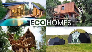 10 EcoFriendly and Sustainable Houses  Green Building Design [upl. by Kylander]