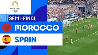 Morocco vs Spain  Olympic Games Paris 2024 Full Match [upl. by Odiug694]