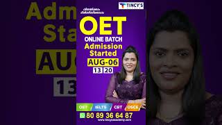 🗓 പുതിയ OET ബാച്ചസിലേക്കുള്ള അഡ്മിഷൻ ആരംഭിച്ചിരിക്കുന്നു Admission DatesAugust 6 13 amp 20 [upl. by Bernie]