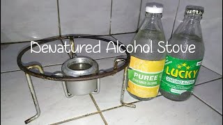 Denatured alcohol stove [upl. by Ursi]