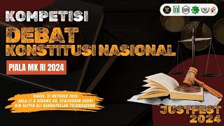 BABAK FINAL KOMPETISI DEBAT KONSTITUSI NASIONAL PIALA MK RI  JUSTFEST 2024 HMPS HKI UIN SATU [upl. by Dorelia288]