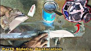 Paano Mag MASILYA Ng Tricycle o SideCar  SideCar restoration Part5  dallanbuilders [upl. by Aurelius]