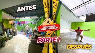 TRANSFORMACIÓN DE PATIO 😍 Con POCO DINERO 💰 Lo conviertí en mi nuevo set de grabación PARTE 1 [upl. by Lorenzana]