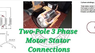 3 Phase motor How the windings are connected inside [upl. by Lexerd871]