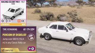 FORZATHON Daily Challenge  SUSPENSION OF DISBELIEF  Ford Racing Escort MK1 [upl. by Aundrea]