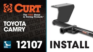 Trailer Hitch Install CURT 12107 on Toyota Camry [upl. by Molly]