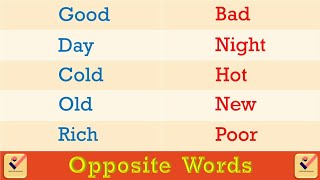 Opposite Words  200 Important opposite words in English  Antonyms Words  Vocabulary  Antonyms [upl. by Gilletta]