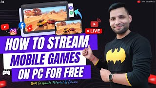 How to Stream Mobile Games on PC FREE  4K Quality High Resolution without Lag using AnyMiro 2023 [upl. by Sherourd]