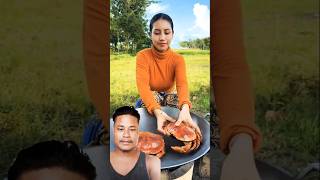 kya hi badhiya do kekra🦀🦀 fry 😋 recipe short video [upl. by Inwat]