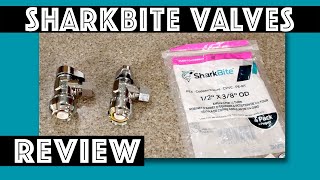 Shark Bite Quarter Turn Angle Stop Shut Off Valve Review [upl. by Wolfy]