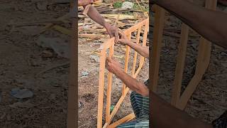 The front frame of the pigeon house is made pigeon kalapati حمامة голубь कबूतर woodwork pet [upl. by Inafets]