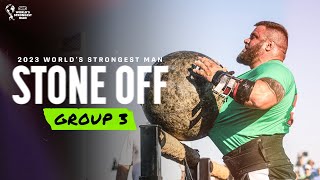 STONE OFF Group 3  2023 Worlds Strongest Man [upl. by Gibert]