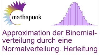 Approximation der Binomialverteilung durch eine Normalverteilung Herleitung [upl. by Neelram]