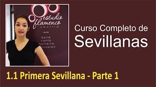 11 Primera Sevillana  Parte 1  Curso de sevillanas aprende a bailar con nosotros [upl. by Yatnuahs]