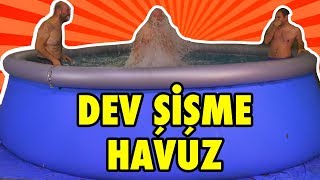 Bahçeye 15 Tonluk Şişme Havuz Aldık [upl. by Taylor]