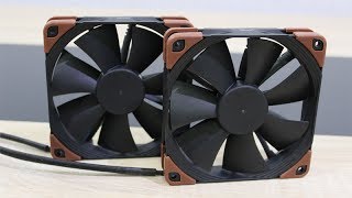 Noctua NFF12 industrialPPC2000 PWM 120mm Review [upl. by Ynaffital]