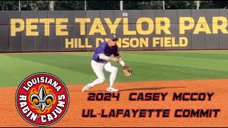 TOP LOUISIANA SHORTSTOP👀 2024 ULLafayette Commit Casey McCoy [upl. by Lesak]