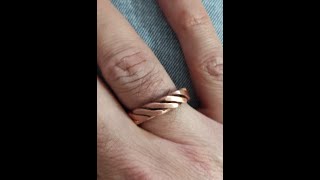 My Copper wire Ring hammered copper wire [upl. by Shaylah]