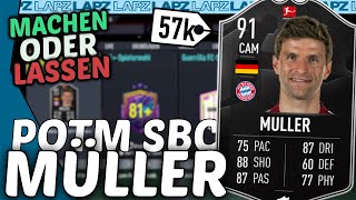 FIFA 22 STARKE SBC❗ MÜLLER POTM mit 91erRating🤯 Machen oder Lassen [upl. by Ivonne]