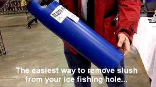 Ice Fishing Slush Removal Equipment and Gear  beats the inhaler hands down [upl. by Athalia592]