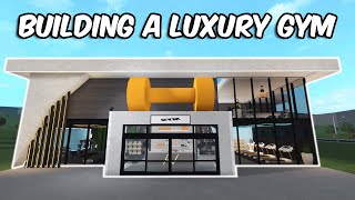 BUILDING A LUXURY GYM in BLOXBURG  roblox [upl. by Borden239]