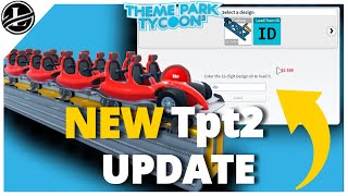 Theme Park Tycoon 2 UPDATE Uploading your Coaster Models and New Hydraulic Lounch Coaster Skin [upl. by Monney914]