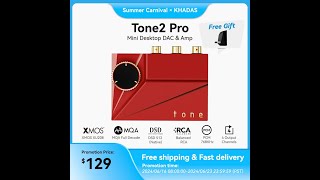 Khadas Tone2 Pro Desktop DACampHeadphone Amplifier Audio Converter Adapter BUY NOW LINK IN DISCRIPTION [upl. by Ronaele]