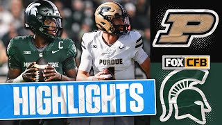 Purdue Boilermakers vs Michigan State Spartans Highlights  FOX College Football [upl. by Orland507]