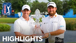 McIlroy and Lowry’s winning highlights from Zurich Classic  2024 [upl. by Eenyaj]