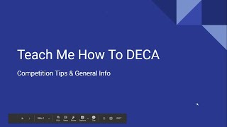 Teach Me How to DECA  Competition Tips and General Info [upl. by Idonah]